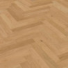 Parquet baton rompu contrecollé chêne Tradition verni perspective