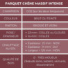Caractéristiques parquet massif int