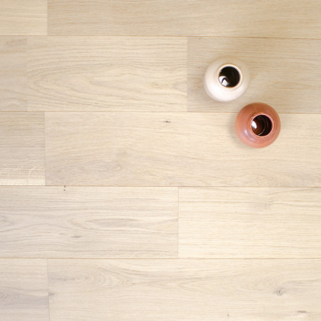 parquet effet blanchi en chêne contrecollé lames aboutées