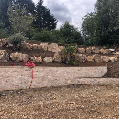 Pierre de parement mural naturelle du Nivernais