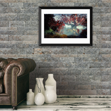 Pierre de parement travertin silver face éclatée