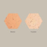 Tomette hexagonale aspect arraché - 16x18x2