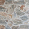 mur en pierre de parement en marbre multicolore