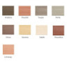 Plaquette d'angle en terre cuite naturelle lisse x 9 coloris