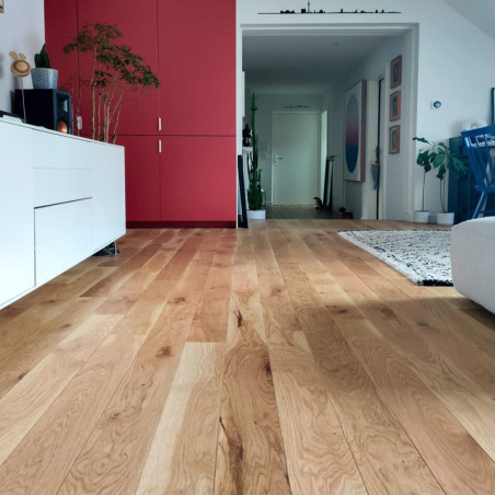 Parquet chêne massif Intense Brut 14mm
