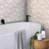 mosaique travertin gris silver