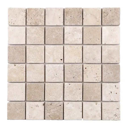 Plaque de mosaïque en travertin premier choix mix