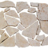 carrelage travertin beige opus incertum