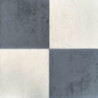 Un dallage à damier poillé