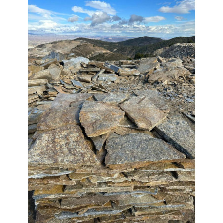 Dallage en Quartzite Marron Doré