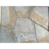 Pierre de parement naturelle quartzite argenté et doré lumineuse et durable