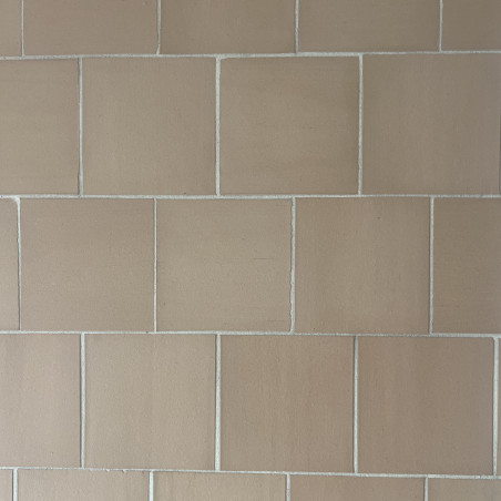 Tomette lisse saumon en terre cuite