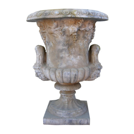 Vase Feuilles de Vigne patiné