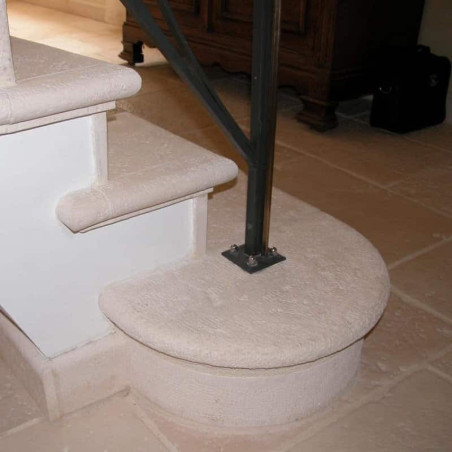 Départ d'escalier en 1/2 rond