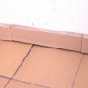 Tomette et plinthe lisse saumon