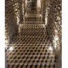 carreaux de ciment motif géométrique posé au sol