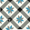 carreau ciment gris et bleu