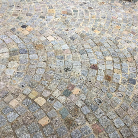 Échantillon de Pavé en granit ancien