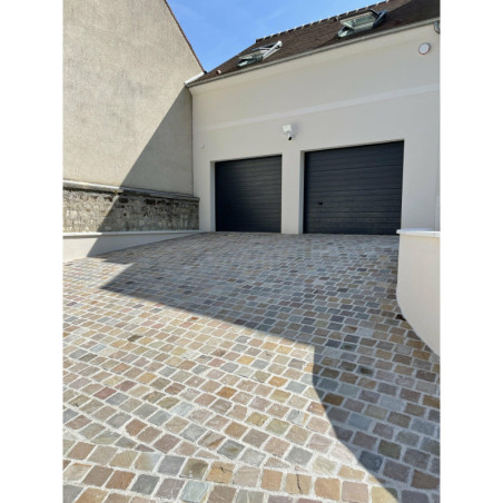 Échantillon de Pavé Grès Kandla multicolore
