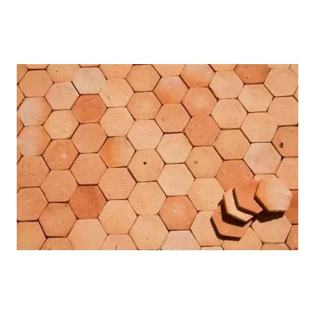 Échantillon de tomette hexagonale claire