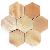 tomette tradi hexagonale claire