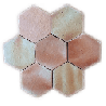 Échantillon de tomette tradi hexagonale patchwork