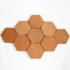 tomette faite main hexagonale rose restauration
