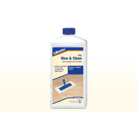 Nettoyant quotidien pour parquet P&L – Nice & Clean – Lithofin - 1L
