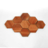 tomette faite main hexagonale rouge rustique