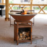 brasero corten 100 cm