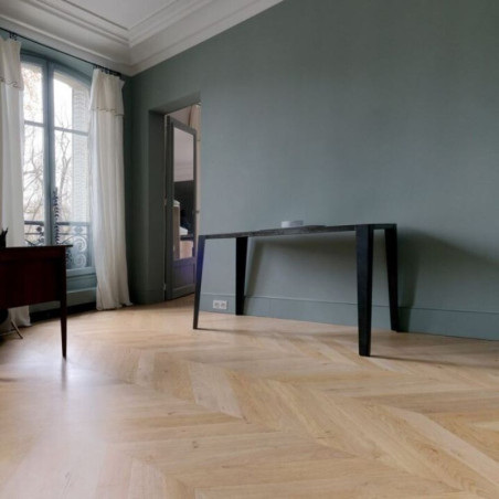 Parquet point de Hongrie massif rustique