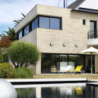 chainage d’angle parement brécy utilisé pour la façade d'une maison design