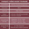 Caractéristiques parquet massif touraine
