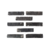 pierre parement brique naturelle anthracite sur fond blanc
