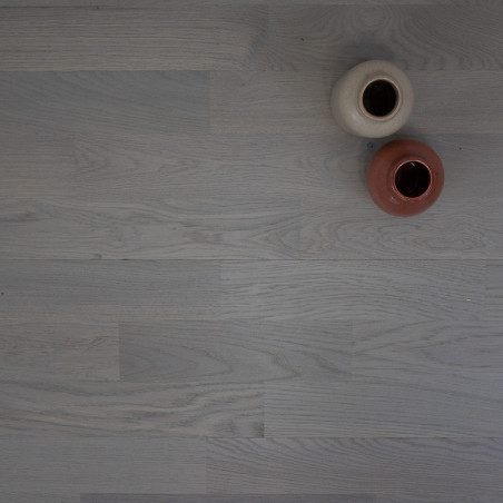 Parquet chêne contrecollé Rustique 3 frises Gris Perle