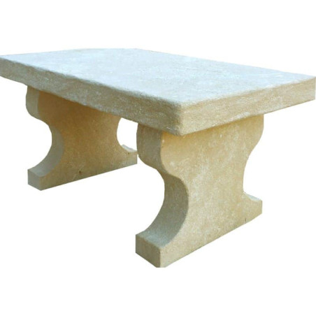 Table de jardin en pierre tradition