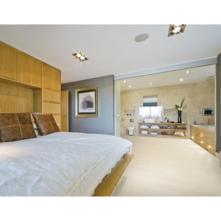 Parquet en liège aspect bois chene naturel clair
