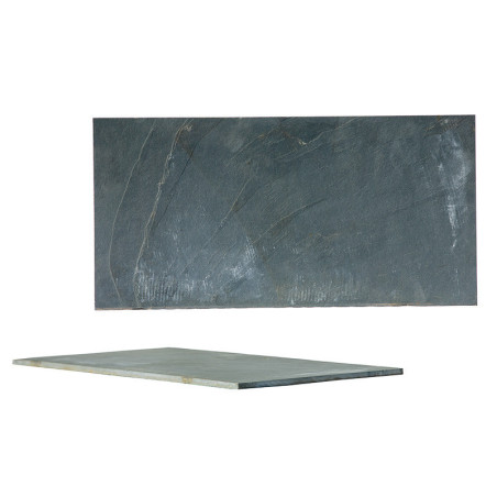 Carrelage en ardoise grise