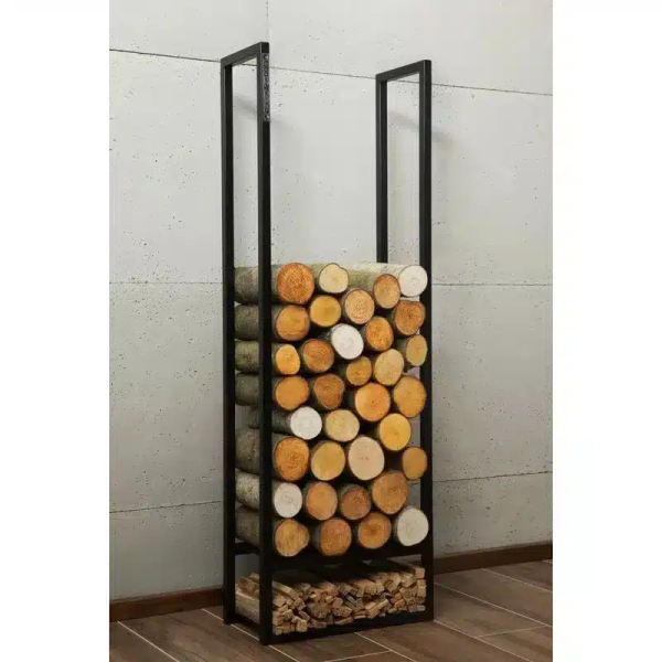 porte bûche design en intérieur