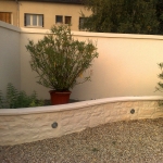 dessus mur “grain fin”