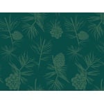 papier peint floral simone – vert sapin & vert mousse 2
