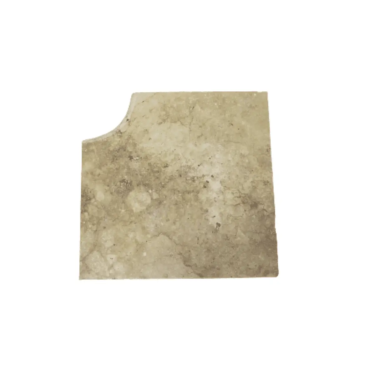 margelle travertin angle rentrant