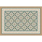 plusieurs carreaux de ciment beige et bleu