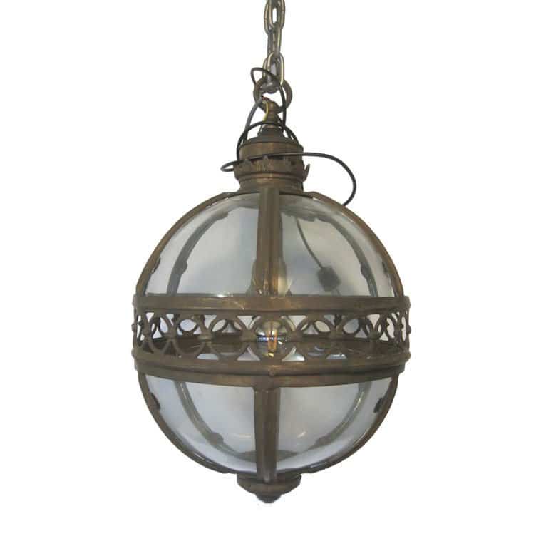 petite lampe boule bronze