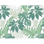 papier peint jungle barnett – white & green 2