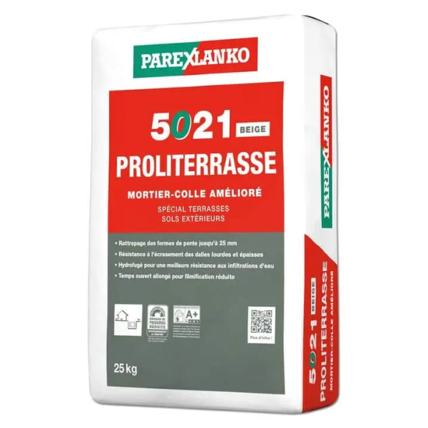 sac de colle en poudre claire de 25kg pour tout dallage