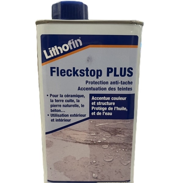 hydrofuge oléofuge pierre Lithofin Fleckstop PLUS surfaces lisses