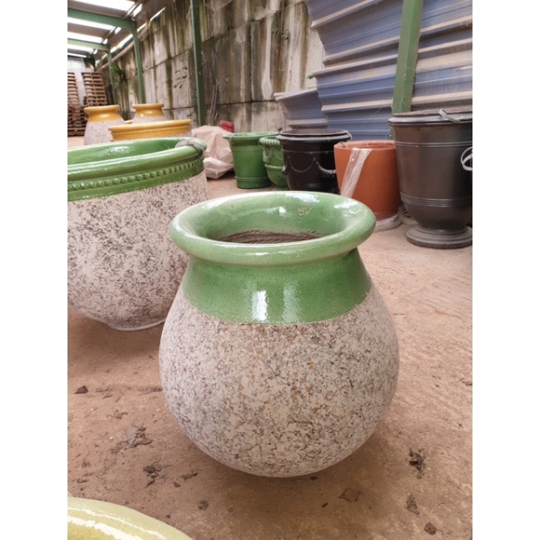 Jarre goutte 70 cm vert patine classique 2 (1) arre méditerranéenne 70 cm vert traditionnel patine classique