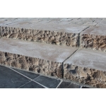 Marche d'escalier gres brun