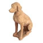 Statue de chien assis en terre cuite